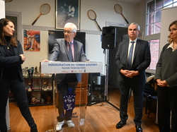 Inauguration du court couvert